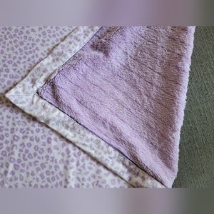Purple Leopard Baby Blanket